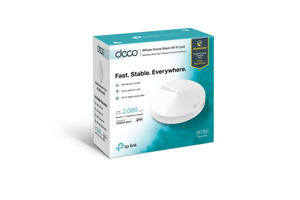 Router TP-Link Deco M5 Mesh AC1300, 1 Pieza, 1300Mbps, 2.4/5GHz, 2 Antenas internas