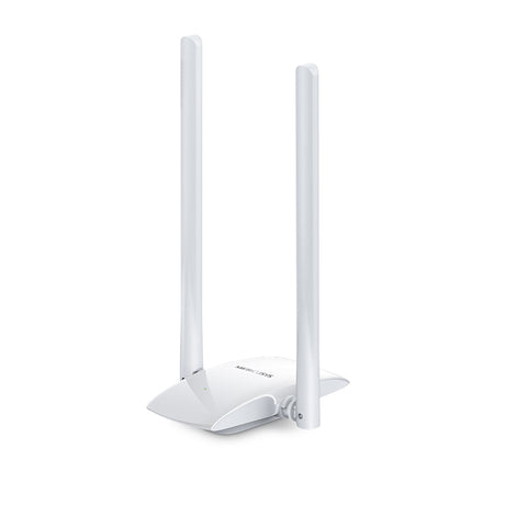 Adaptador Inalámbrico Mercusys USB2.0 N300 2 Antenas 5dBi MW300UH, Velocidad 300Mbps, Puerto USB, Antenas Ajustables
