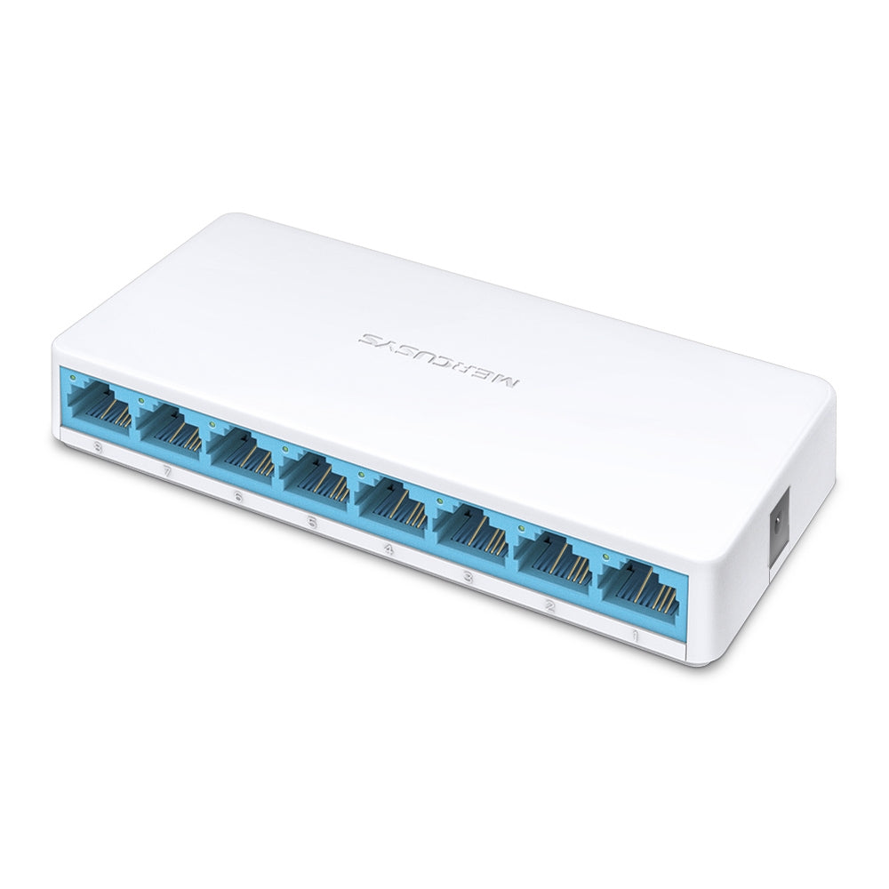 Switch TP-LINK 8 Puertos Mercusy/MS108 Gigabit Ethernet 10/100/1000Mbps, Montaje en Rack, Plug and Play