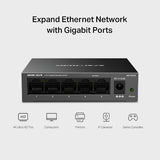 Switch de Escritorio Gigabit TP-Link 5 Puertos No Administrable, 10/100/1000 Mbps, Montaje en Pared