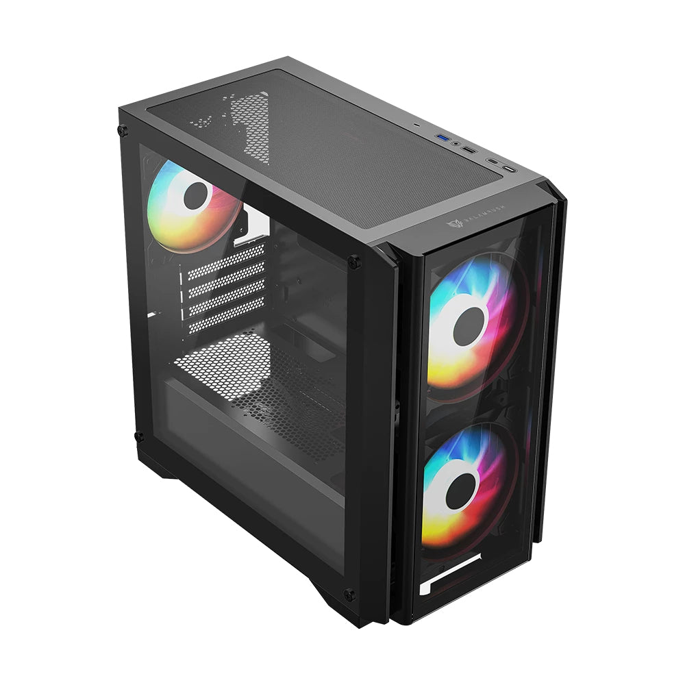 Balam Rush Carbono Crystal 4000C Mini Tower Negro