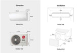 LG VX242C3 sistema de aire acondicionado dividido Blanco Si 2280 W 1760 W