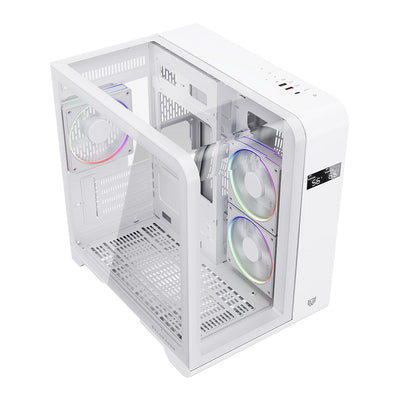Chasis Gaming ACTECK Curve 6400 con 4 Ventiladores LED RGB, USB 3.0 y Soporte ATX