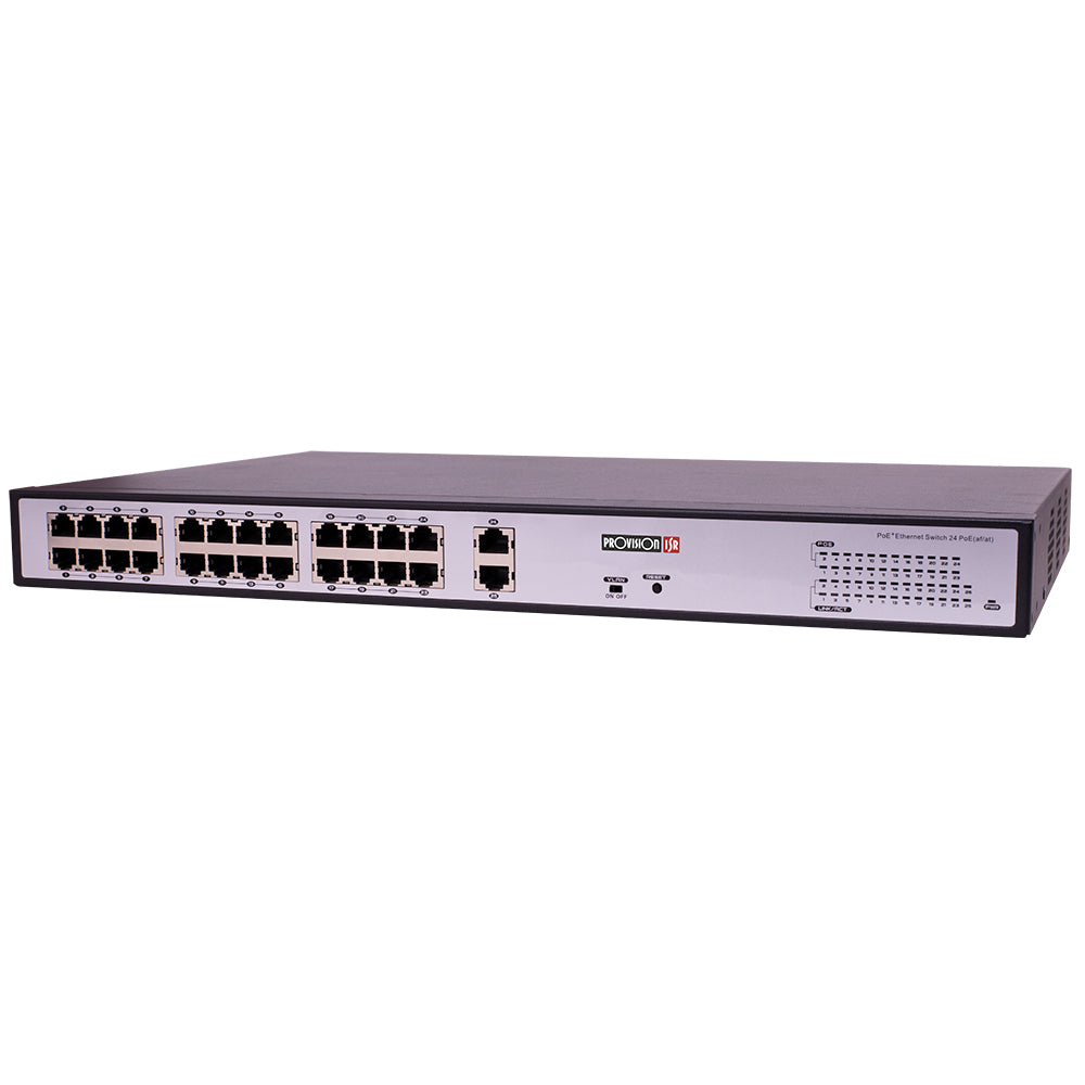 Provision-ISR PoES-24300C+2G Gigabit Ethernet (10/100/1000) Energía sobre Ethernet (PoE) Negro, Gris, Montaje en rack