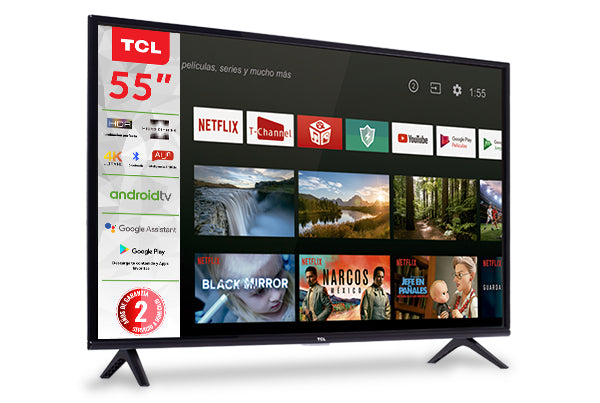 TCL 55A421 Televisor 139,7 cm (55") 3840 x 2160 Pixeles 4K Ultra HD Wifi Negro
