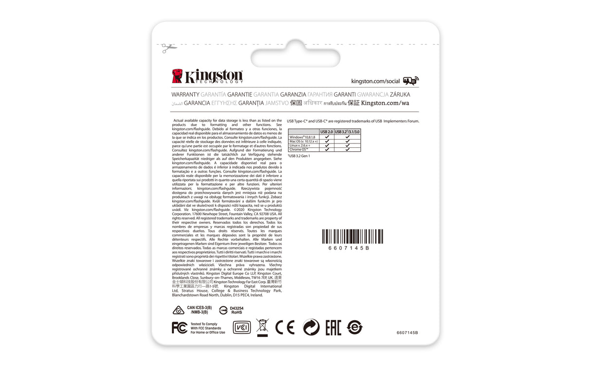 Kingston Technology 64GB USB-C 3.2 Gen 1 DataTraveler 70 Memoria Flash 64 GB USB Tipo C 3.2 Gen 1 (3.1 Gen 1) Tapa