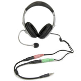 StarTech.com Adaptador de Auriculares con Micrófono Mini-Jack 3,5mm 4 pines a Conectores Separados de Auriculares y de Micrófono - M a 2xH divisores de audio 3.5 mm 2 x 3.5 mm Macho Hembra