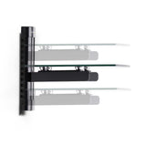 StarTech.com 1B-WALL-MOUNT-SHELF Estantes para equipos av Negro Vidrio templado 250 mm