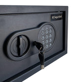 XE Seguridad CFD-30 caja fuerte Caja fuerte portátil Negro, Cerradura con combinación, Llave, Piso/pared