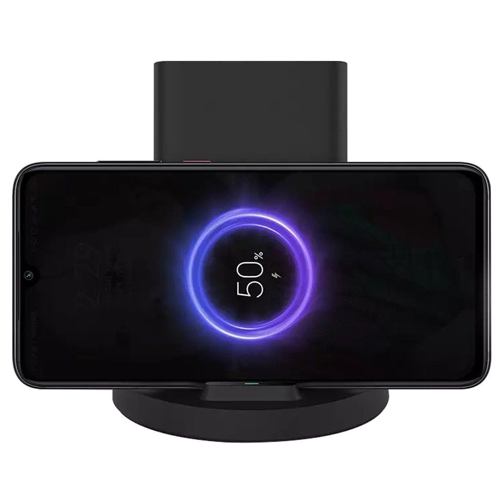 Cargador Xiaomi Mi 20W Wireless Charging Stand Color Negro
