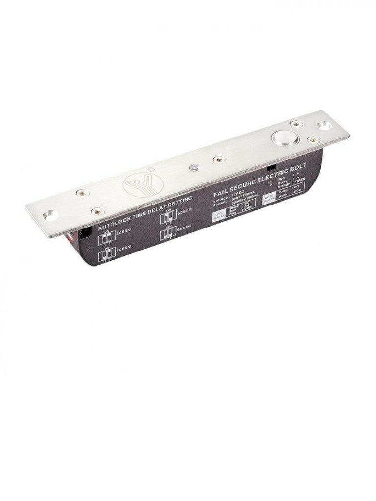 Cerradura eléctrica YLI YB700ALED con retardo de tiempo 3,6 y 9 segundos, fuerza de sujeción 2000 Kg