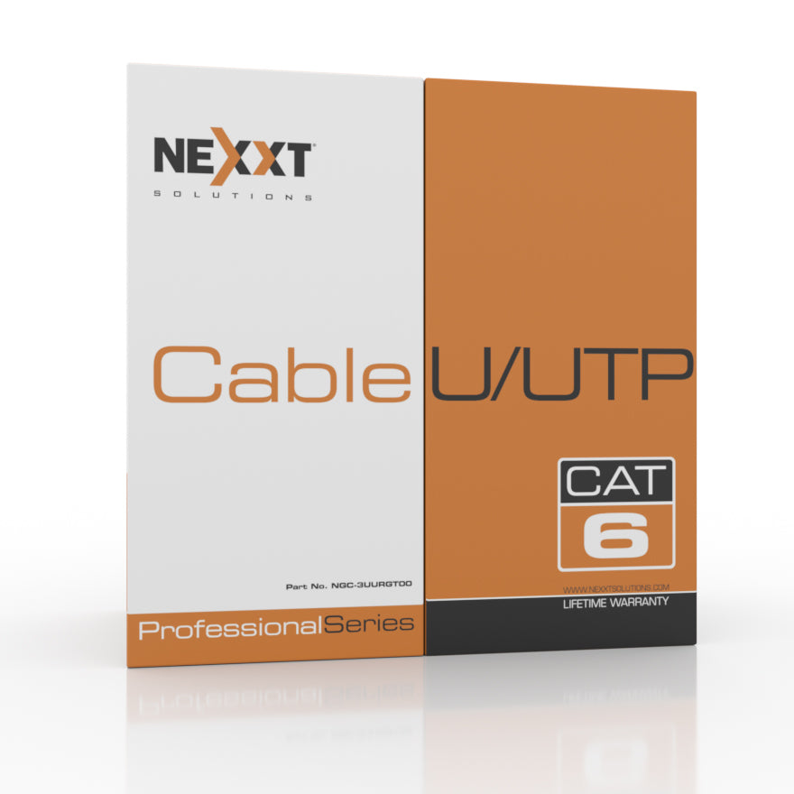 Nexxt Professional U/UTP GRIS Cat6 CMR 23AWG 305m