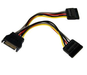 BRobotix 180824 Cables de SATA 0,152 m SATA de 15 pines SATA de 15 pines