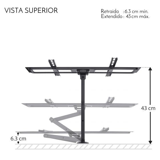 Steren STV-105 soporte para TV 177,8 cm (70") Negro