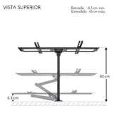 Steren STV-105 soporte para TV 177,8 cm (70") Negro