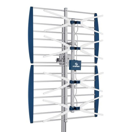 Steren ANT-XTREME antena de televisión Exterior 13 Db, Aluminio, Azul, UHF