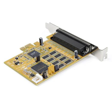 StarTech.com Tarjeta Adaptadora PCI Express Serie de 8 Puertos RS232 - Tarjeta Serial PCIe - DB9 UART 16C1050 - Tarjeta de Expansión Controladora Adap