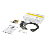 StarTech.com Tarjeta Adaptadora PCI Express Serie de 8 Puertos RS232 - Tarjeta Serial PCIe - DB9 UART 16C1050 - Tarjeta 
