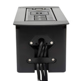 Manhattan Caja de conexión para mesa, Interior, Negro, FCC, MAN-164832