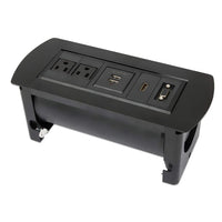 Manhattan Caja de conexión para mesa, Interior, Negro, FCC, MAN-164832