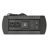 Manhattan Caja de conexión para mesa, Interior, Negro, FCC, MAN-164832