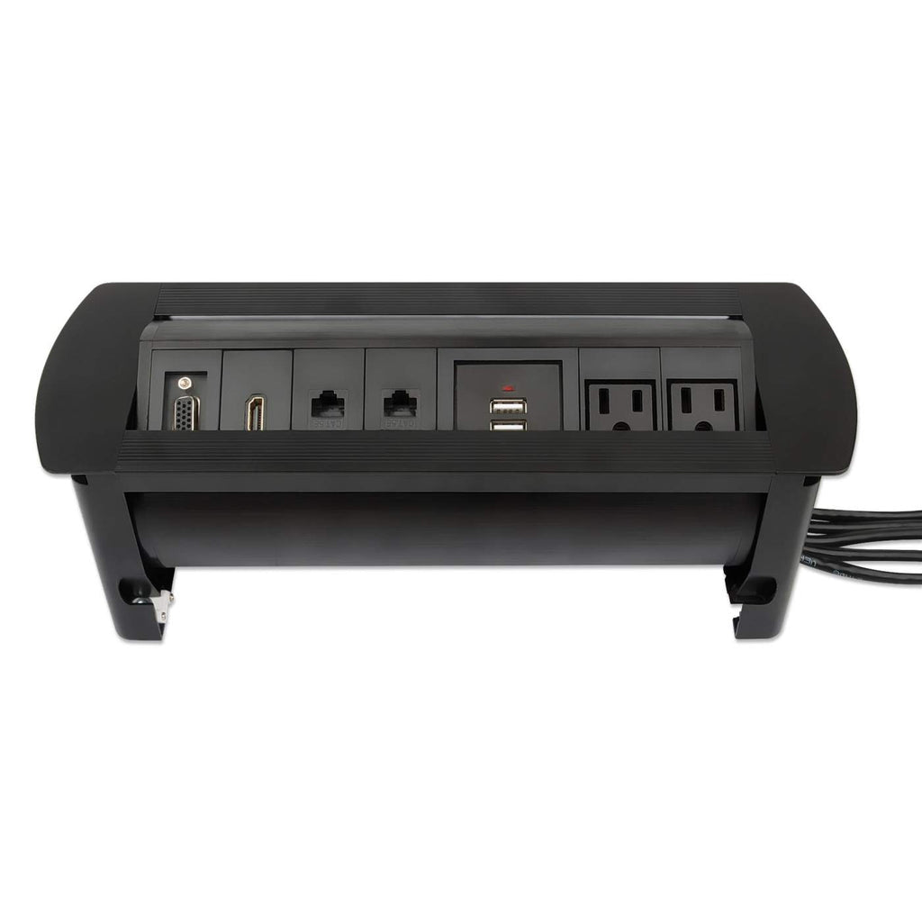 Manhattan Caja de conexión para mesa bases múltiples 1,5 m Interior Negro FCC
