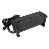 Manhattan Caja de conexión para mesa bases múltiples 1,5 m Interior Negro FCC