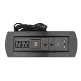 Manhattan Caja de conexión para mesa bases múltiples 1,5 m Interior Negro FCC