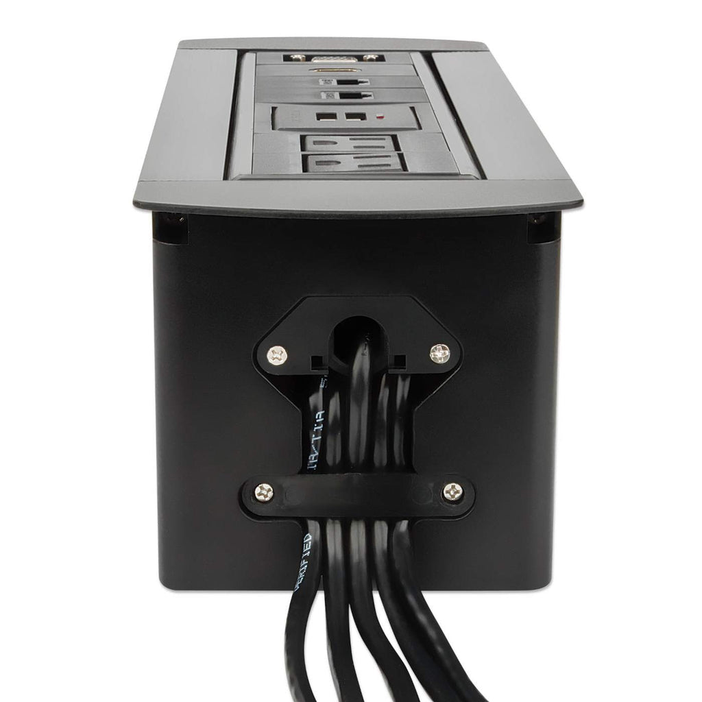 Manhattan Caja de conexión para mesa bases múltiples 1,5 m Interior Negro FCC