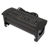 Manhattan Caja de conexión para mesa bases múltiples 1,5 m Interior Negro FCC