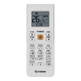 Steren RM-505 mando a distancia Aire Acondicionado Botones, Pantalla incorporada, Blanco