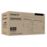 GIGABYTE G34WQC Monitor 86,4 cm (34") 3440 x 1440 Pixeles Quad HD Edge LED Negro