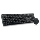 Ghia GT5000 teclado Ratón incluido Oficina RF inalámbrico QWERTY Español Negro, Tamaño completo (100%)