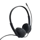 TechZone TZDIA01 audífono y auriculare Audífonos Alámbrico Diadema Oficina/Centro de llamadas USB tipo A Negro