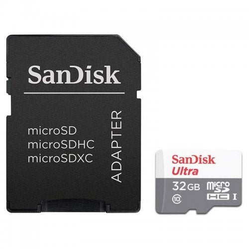 MEMORIA SANDISK MICRO SDHC ULTRA 32GB CL10 (SDSQUNR-032G-GN3MA)