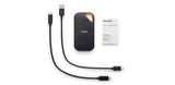 SanDisk Extreme PRO Portable 2 TB USB Tipo C 3.2 Gen 2 (3.1 Gen 2) Negro, 2000 MB/s, Protección mediante contraseña
