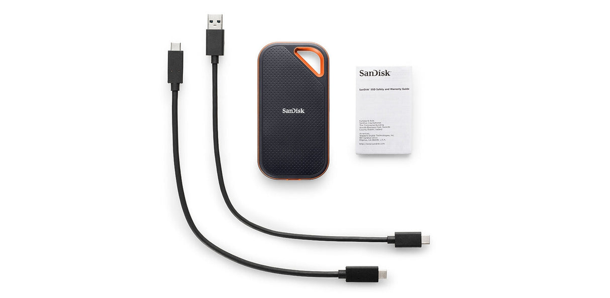 SanDisk Extreme PRO Portable 2 TB USB Tipo C 3.2 Gen 2 (3.1 Gen 2) Negro