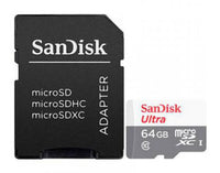 MEMORIA SANDISK ULTRA MICRO SDHC 64GB C/ADAPTADOR (SDSQUNR-064G-GN3MA)