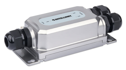Intellinet Prolongateur PoE++ Gigabit extérieur 2 ports antichoc et antivandale, extension PoE jusqu'à 100 m, budget 60