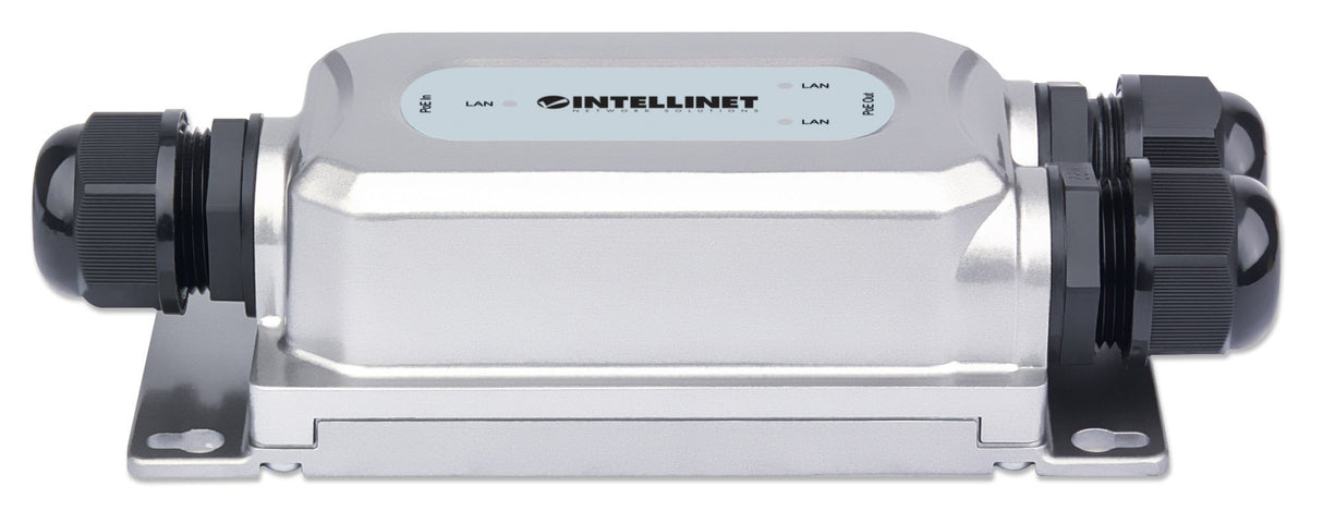 Intellinet Prolongateur PoE++ Gigabit extérieur 2 ports antichoc et antivandale, extension PoE jusqu'à 100 m, budget 60
