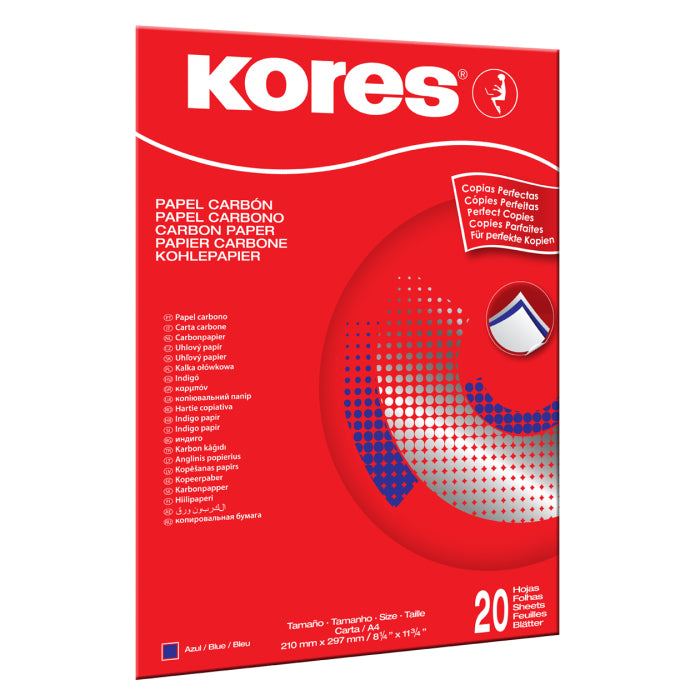 Kores 78478 papel de carbón 100 hojas A4