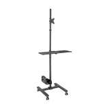 Tripp Lite DMCS1732S Estación de trabajo móvil con soporte para monitor - Para pantallas de 17" a 32", altura ajustable