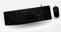 KIT ACTECK MK210 TECLADO ESTANDAR / MOUSE ALAMBRICO USB NEGRO AC-928984