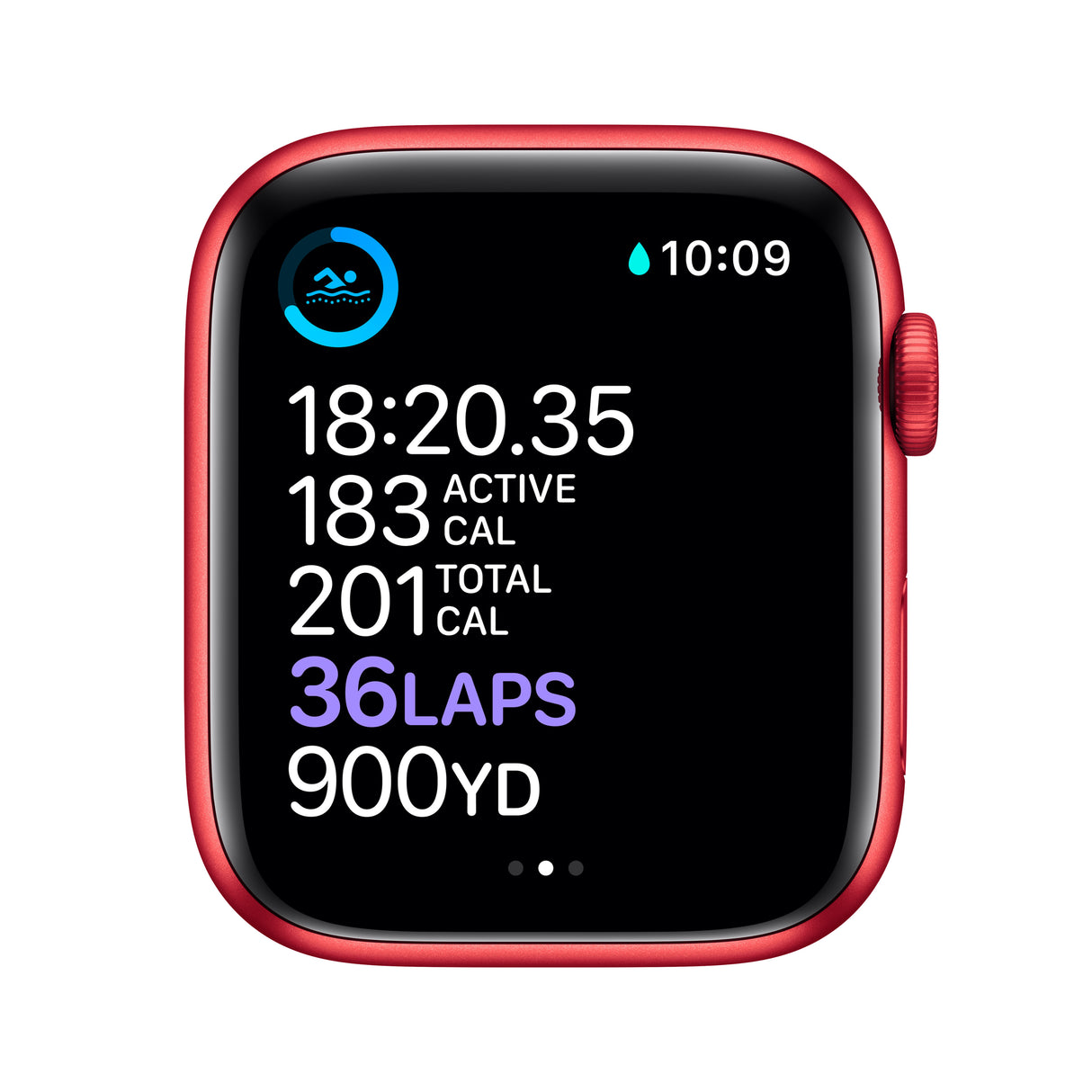 Apple Watch Series 6 OLED 44 mm Digital 368 x 448 Pixeles Pantalla táctil Rojo Wifi GPS (satélite)
