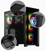 Corsair iCUE 4000X RGB Midi Tower Negro