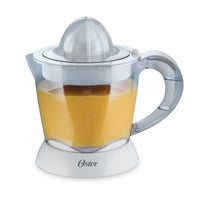 Oster FPSTJU407W-013 exprimidor Exprimidor manual Transparente, Blanco, 187 mm, 187 mm, 220 mm