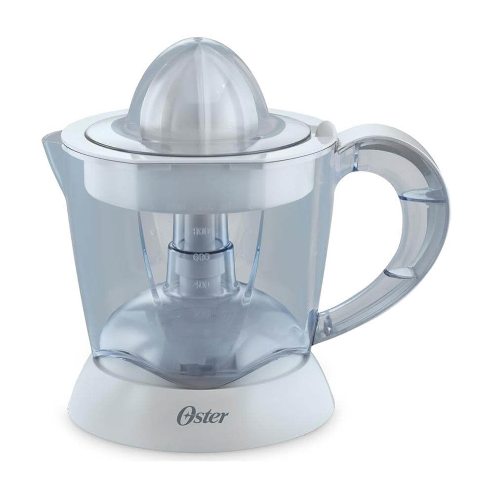 Oster FPSTJU407W-013 exprimidor Exprimidor manual Transparente, Blanco, 187 mm, 187 mm, 220 mm