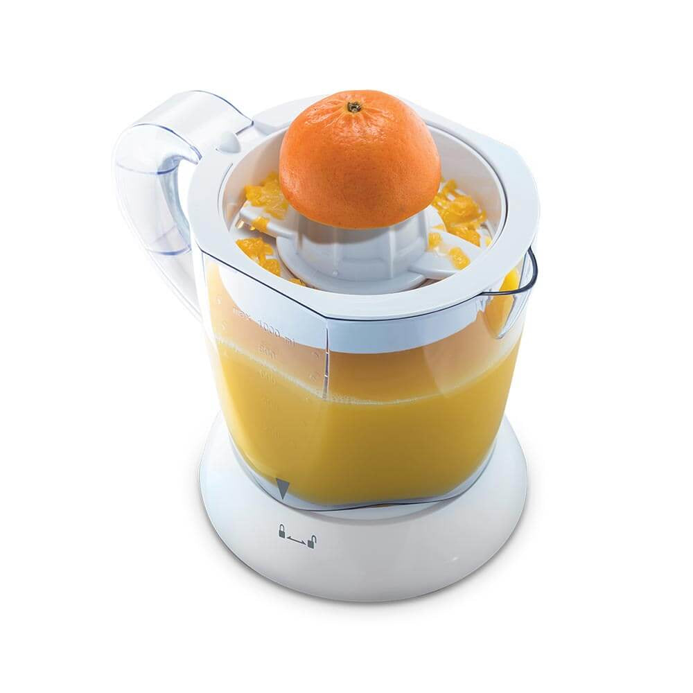 Oster FPSTJU407W-013 exprimidor Exprimidor manual Transparente, Blanco, 187 mm, 187 mm, 220 mm