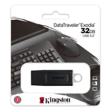 Kingston Technology DataTraveler Exodia unidad flash USB 32 GB USB tipo A 3.2 Gen 1 (3.1 Gen 1) Negr