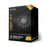 EVGA SuperNOVA 750 GT unidad de fuente de alimentación 750 W 24-pines ATX ATX Negro, 100 - 240 V, 130 W
